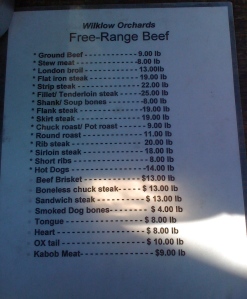Wilklow's Free Range Beef